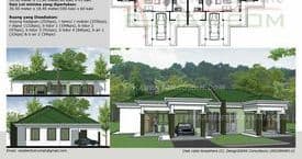 1 Tingkat Semi-D <1,400sqf